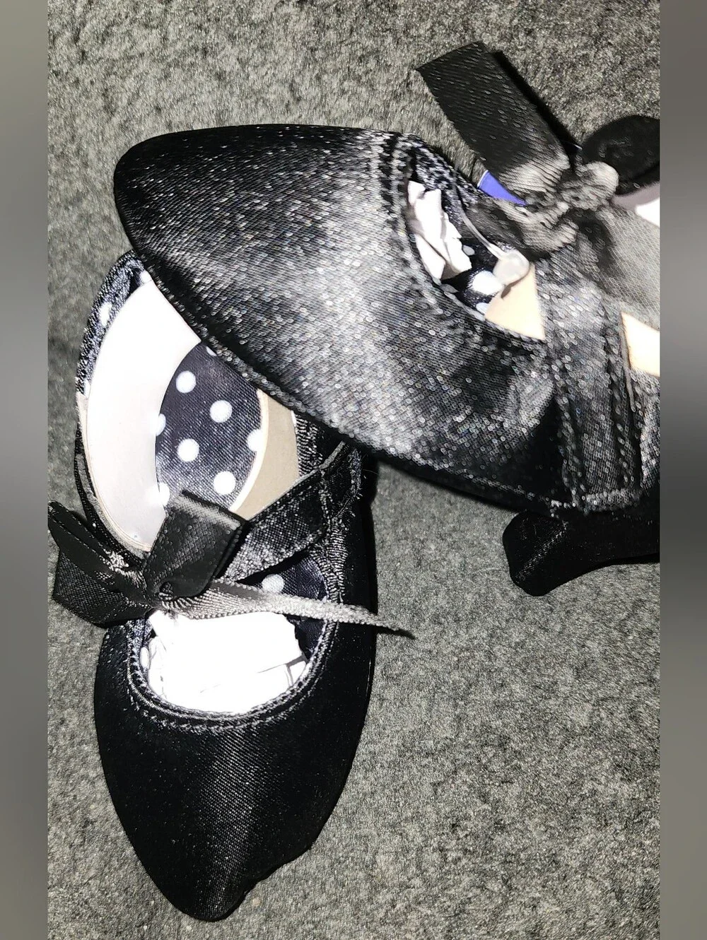Baby Black Heels 3/6months New Girl